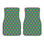 Fleur-De-Lis Mardi Gras Pattern Print Front Car Floor Mats