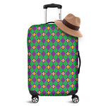 Fleur-De-Lis Mardi Gras Pattern Print Luggage Cover