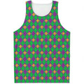 Fleur-De-Lis Mardi Gras Pattern Print Men's Tank Top