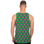 Fleur-De-Lis Mardi Gras Pattern Print Men's Tank Top