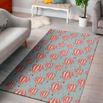 Floral Air Balloon Pattern Print Area Rug