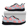 Floral Air Balloon Pattern Print Black Sneakers