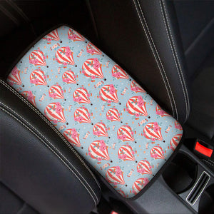 Floral Air Balloon Pattern Print Car Center Console Cover