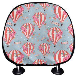 Floral Air Balloon Pattern Print Car Headrest Covers