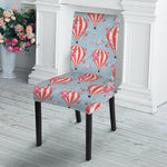 Floral Air Balloon Pattern Print Dining Chair Slipcover