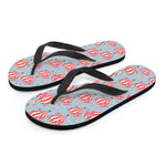 Floral Air Balloon Pattern Print Flip Flops