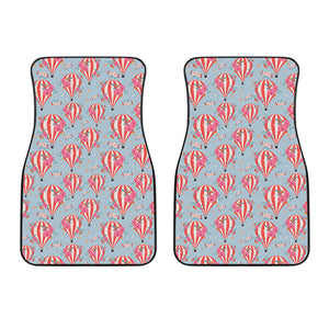 Floral Air Balloon Pattern Print Front Car Floor Mats