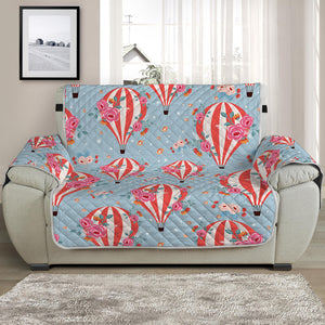 Floral Air Balloon Pattern Print Half Sofa Protector