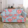 Floral Air Balloon Pattern Print Loveseat Slipcover