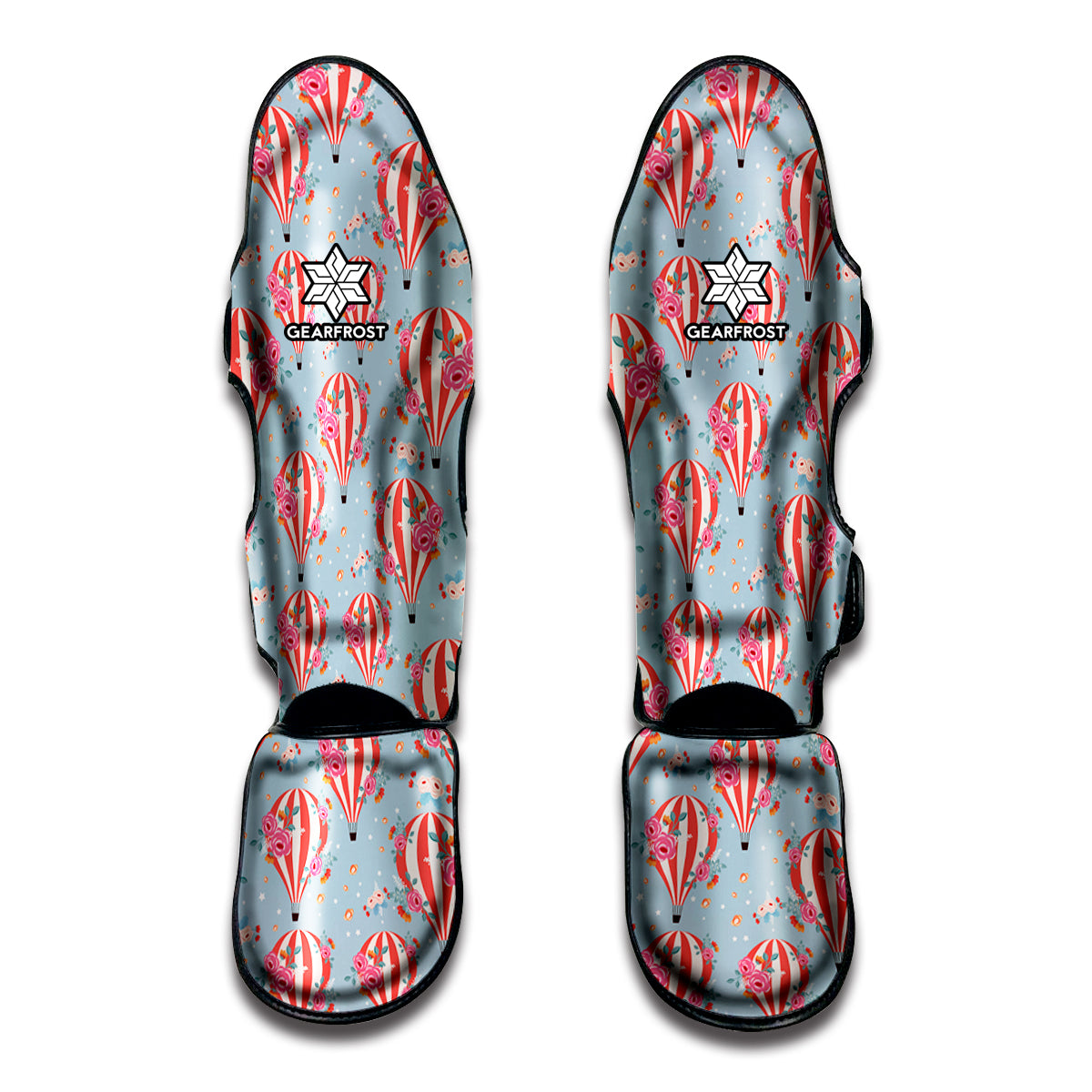 Floral Air Balloon Pattern Print Muay Thai Shin Guard