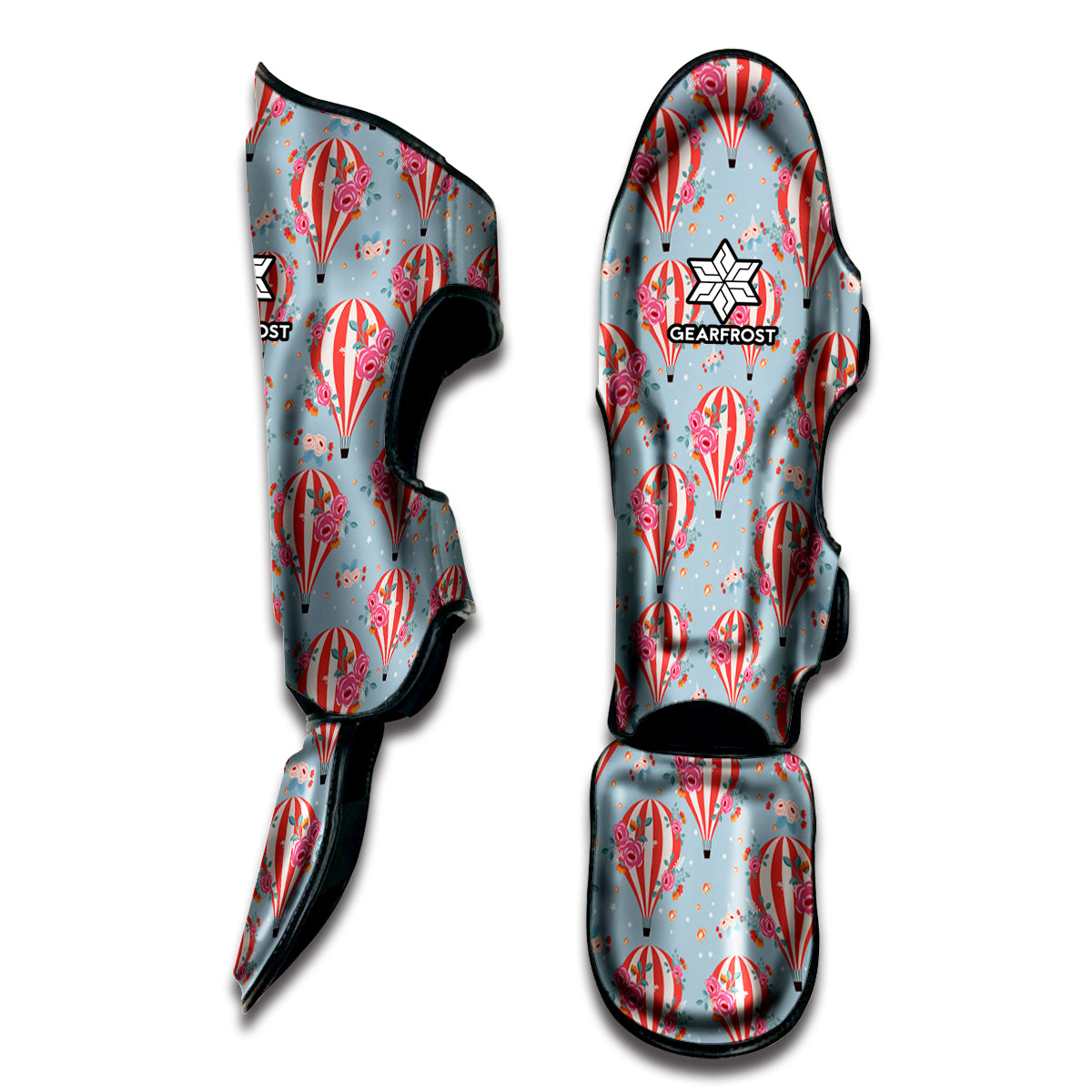 Floral Air Balloon Pattern Print Muay Thai Shin Guard