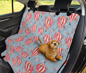 Floral Air Balloon Pattern Print Pet Car Back Seat Cover