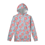 Floral Air Balloon Pattern Print Pullover Hoodie