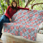 Floral Air Balloon Pattern Print Quilt