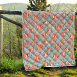 Floral Air Balloon Pattern Print Quilt