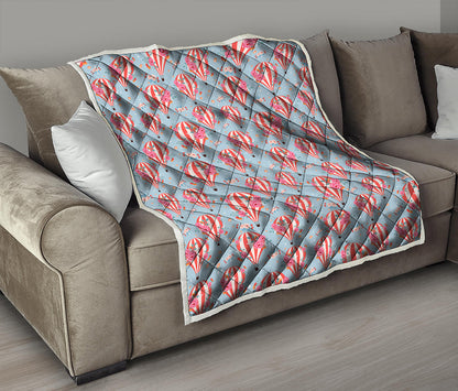 Floral Air Balloon Pattern Print Quilt