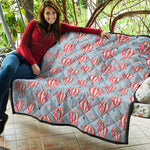 Floral Air Balloon Pattern Print Quilt