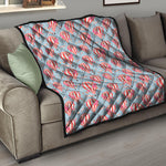 Floral Air Balloon Pattern Print Quilt