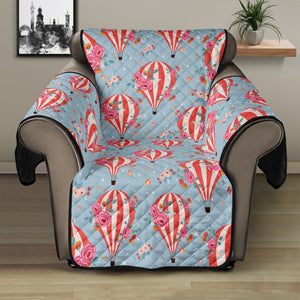 Floral Air Balloon Pattern Print Recliner Protector