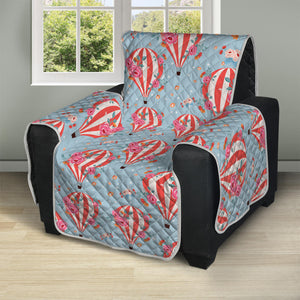 Floral Air Balloon Pattern Print Recliner Protector