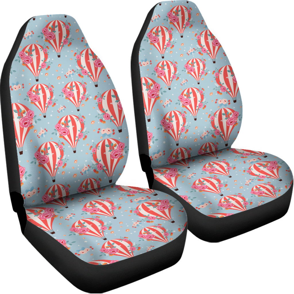 Floral Air Balloon Pattern Print Universal Fit Car Seat Covers