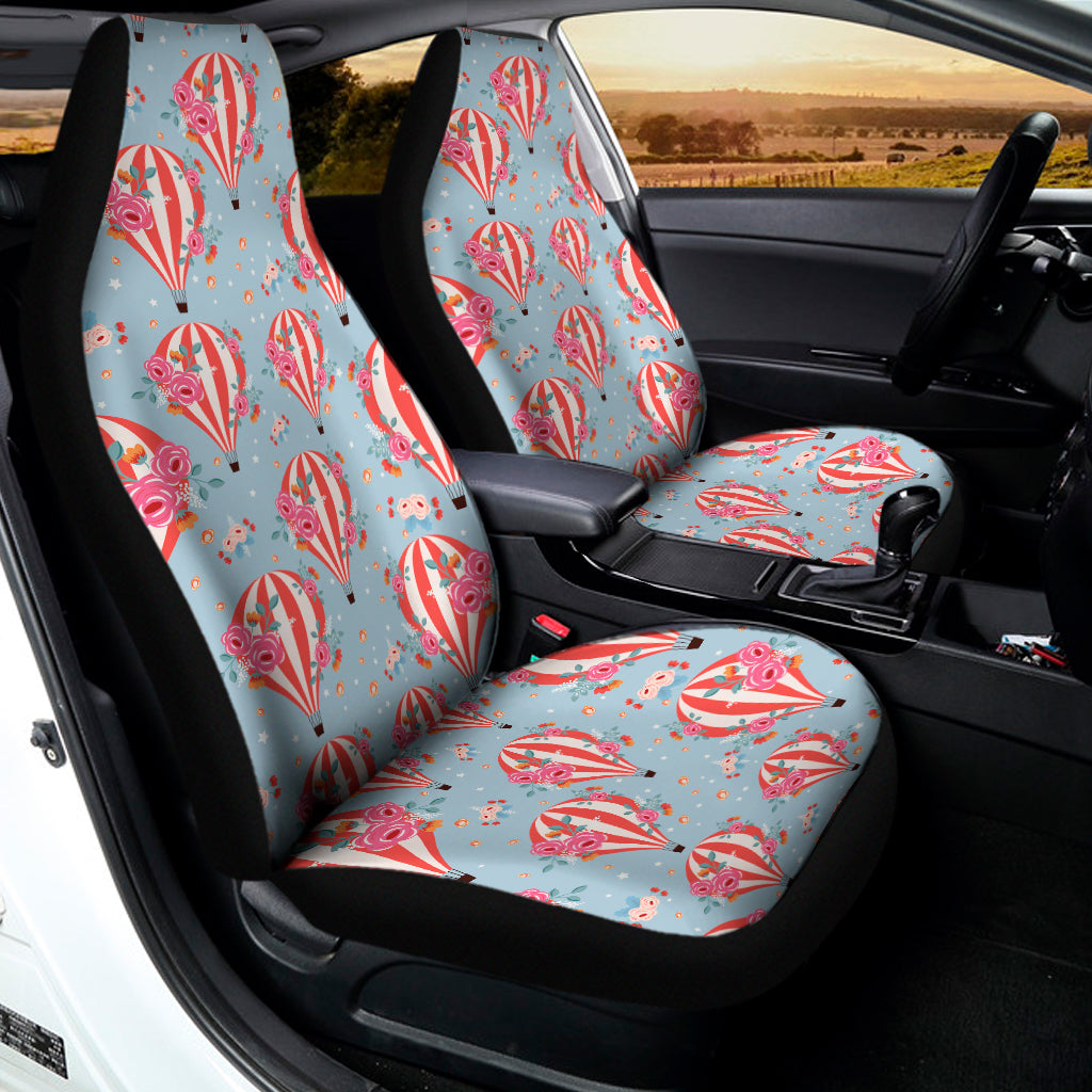 Floral Air Balloon Pattern Print Universal Fit Car Seat Covers