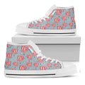 Floral Air Balloon Pattern Print White High Top Sneakers