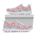 Floral Air Balloon Pattern Print White Running Shoes