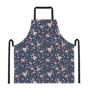 Floral Ballet Pattern Print Apron