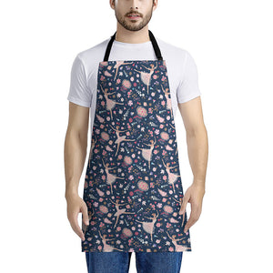 Floral Ballet Pattern Print Apron