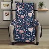 Floral Ballet Pattern Print Armchair Protector