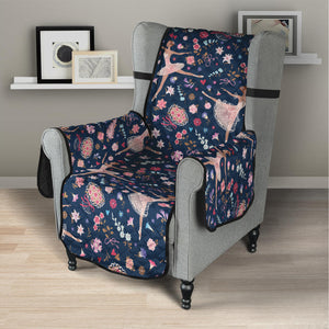 Floral Ballet Pattern Print Armchair Protector