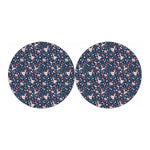 Floral Ballet Pattern Print Car Coasters