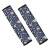 Floral Ballet Pattern Print Car Seat Belt Covers