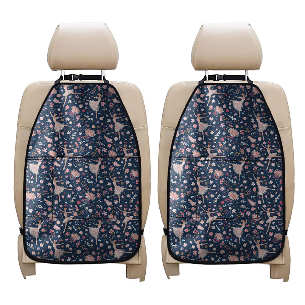 Floral Ballet Pattern Print Car Seat Organizers