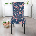 Floral Ballet Pattern Print Dining Chair Slipcover