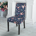 Floral Ballet Pattern Print Dining Chair Slipcover