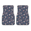 Floral Ballet Pattern Print Front Car Floor Mats