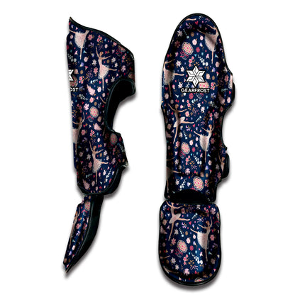 Floral Ballet Pattern Print Muay Thai Shin Guard