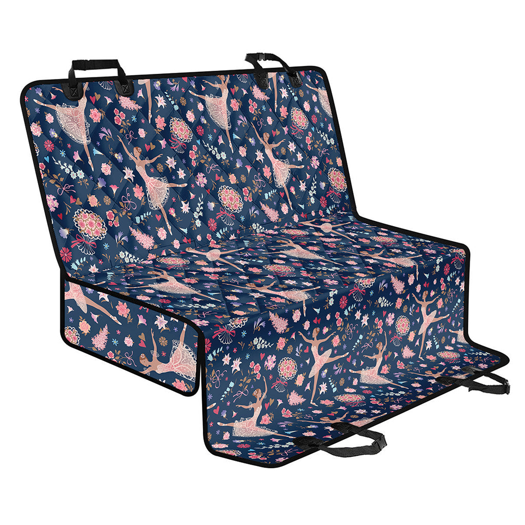 Floral Ballet Pattern Print Pet Car Back Seat Cover