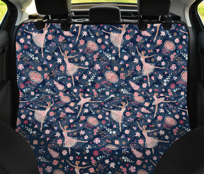 Floral Ballet Pattern Print Pet Car Back Seat Cover