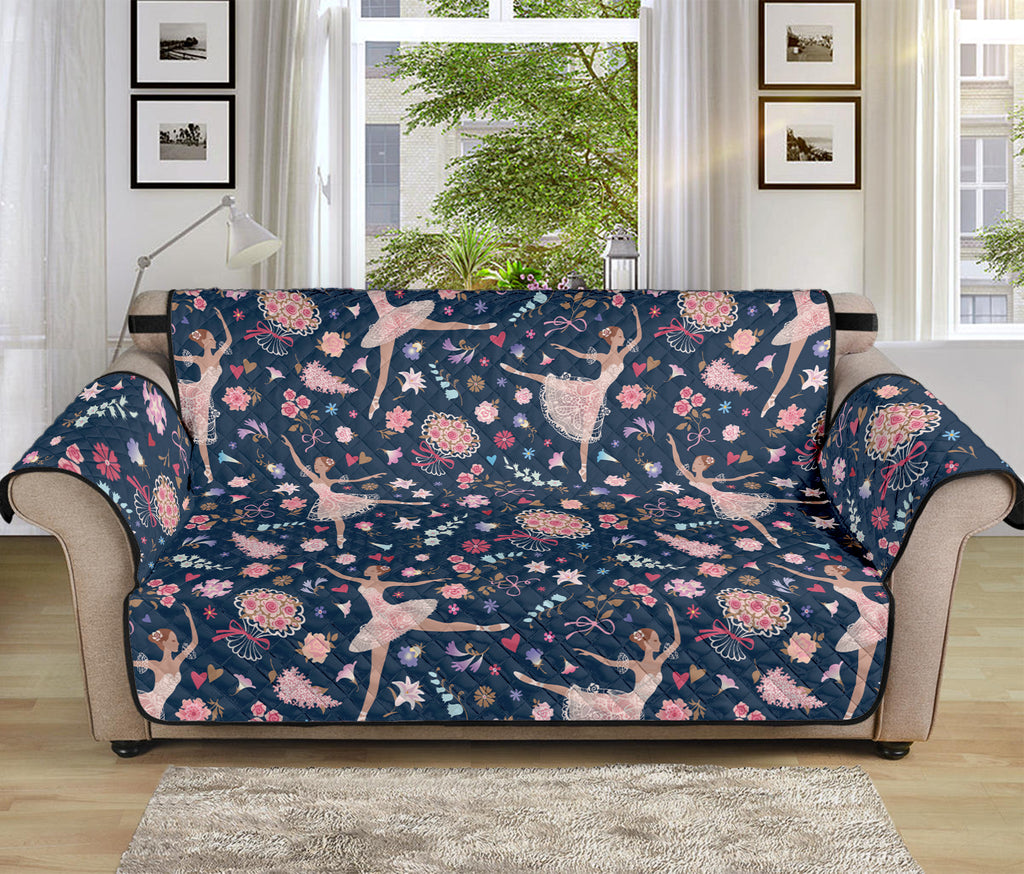 Floral Ballet Pattern Print Sofa Protector