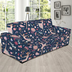 Floral Ballet Pattern Print Sofa Slipcover