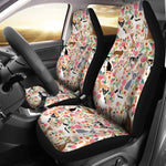 Floral Chihuahua Universal Fit Car Seat Covers GearFrost