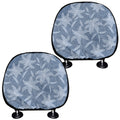 Floral Denim Jeans Pattern Print Car Headrest Covers