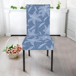 Floral Denim Jeans Pattern Print Dining Chair Slipcover