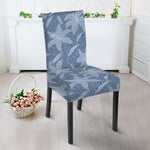 Floral Denim Jeans Pattern Print Dining Chair Slipcover