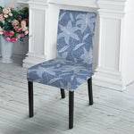 Floral Denim Jeans Pattern Print Dining Chair Slipcover