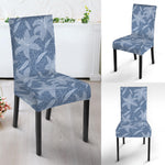 Floral Denim Jeans Pattern Print Dining Chair Slipcover