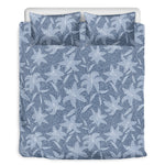 Floral Denim Jeans Pattern Print Duvet Cover Bedding Set